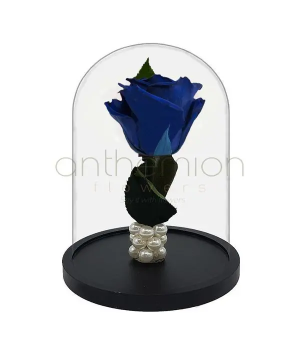 Blue preserved rose (small size)