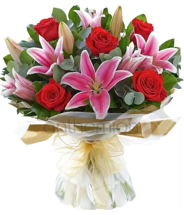 Lilies and red roses (Basic)