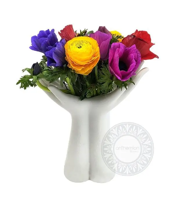 Spring arrangement of flowers