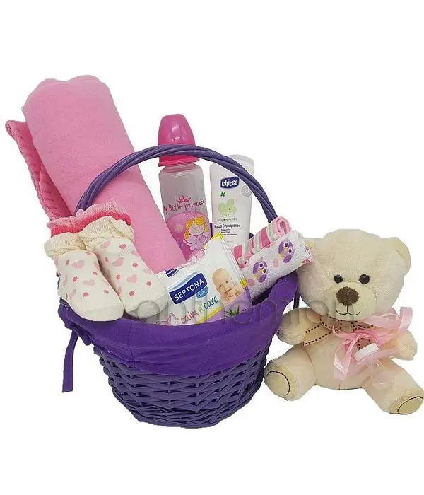 Gift basket for baby girl