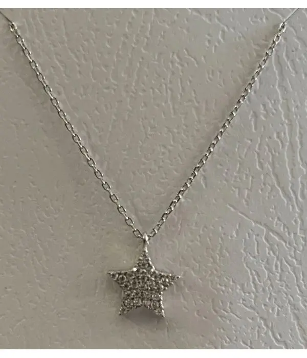 Silver star pendant