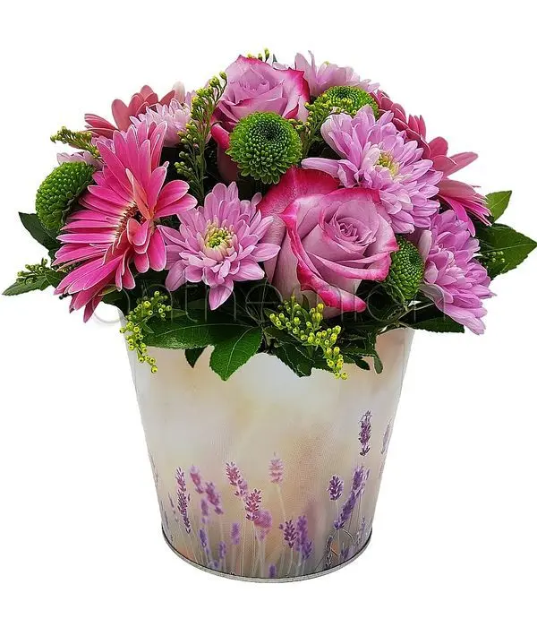 Gifts and wishes with flowers to