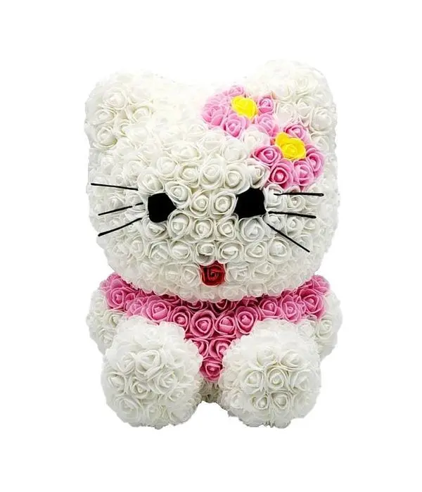 Hello Kitty from synthetic roses 40cm