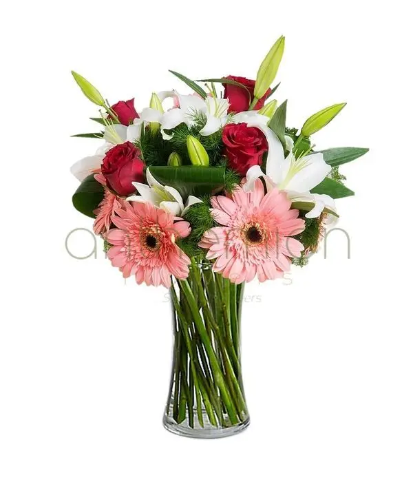 Markella with gerberas and lilies (Basic)