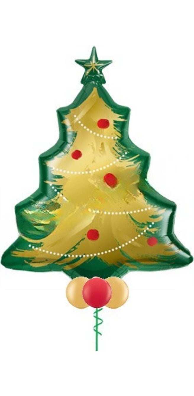 Gold Brushed Christmas Tree Bouquet
