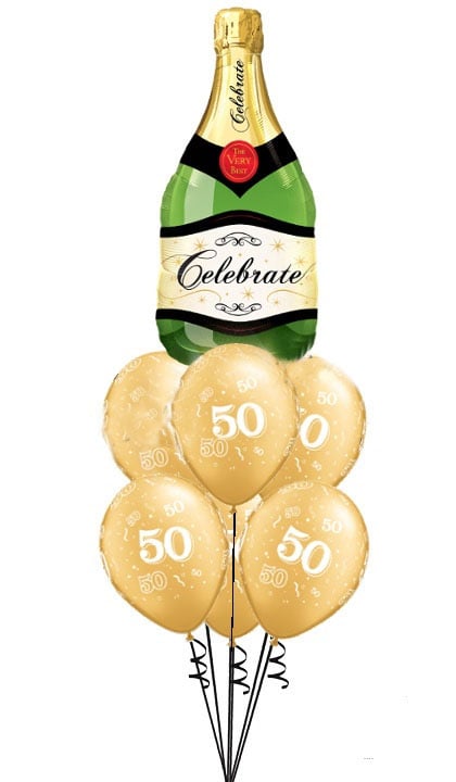 50th Anniversary Champagne Bouquet