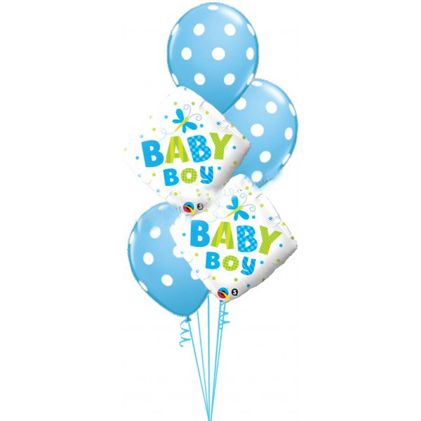 Baby Boy Dragonfly and Dots Bouquet