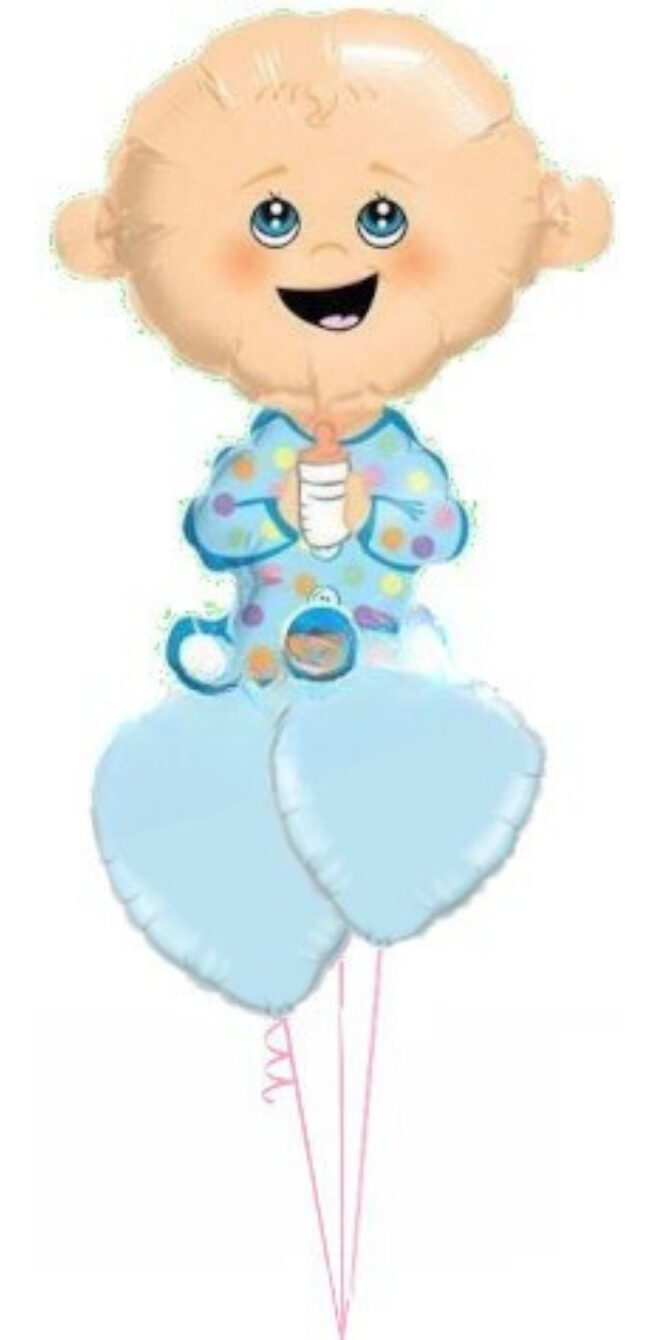 Cute Baby Boy Hearts Bouquet