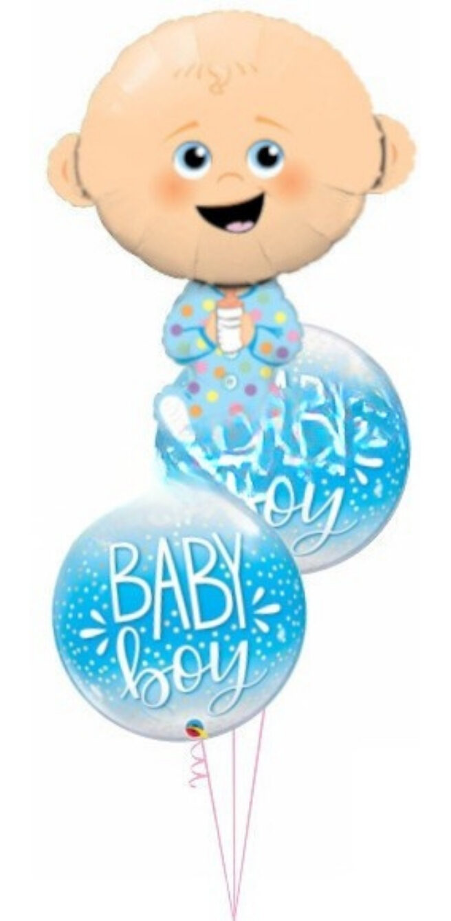 Cute Little Blessing Boy Balloon Bouquet