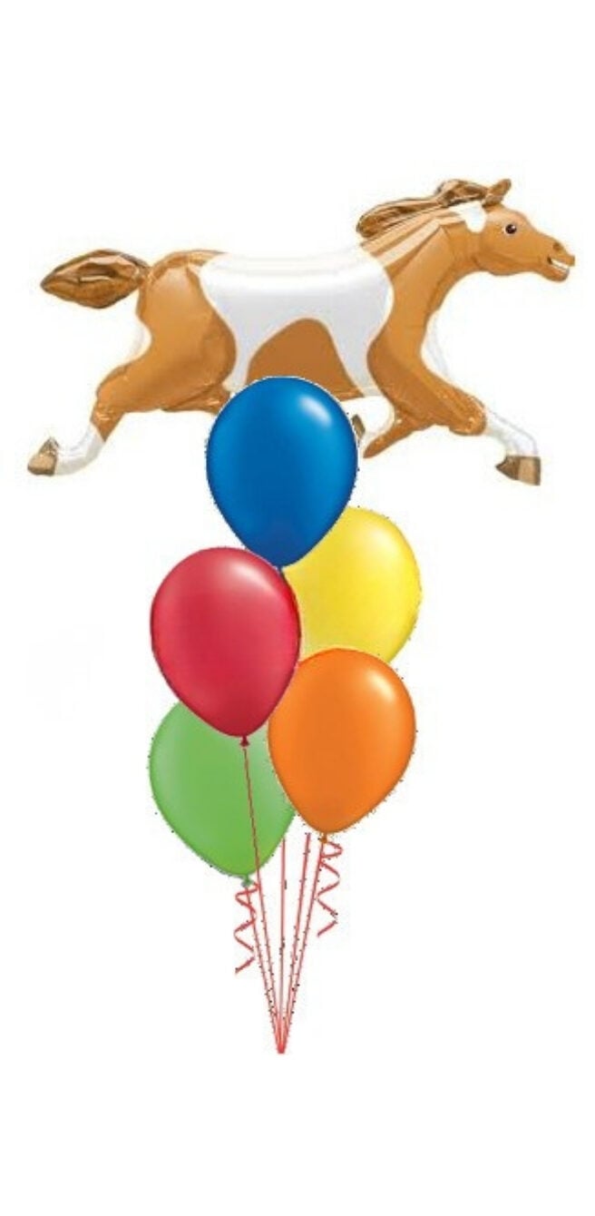 Brown Horse Balloon Bouquet