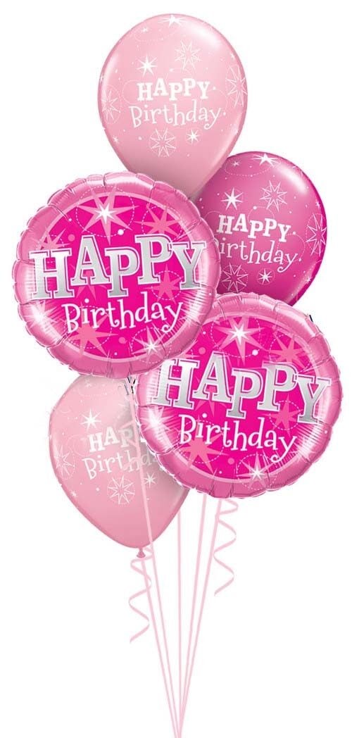 Hot Pink Happy Birthday Bouquet