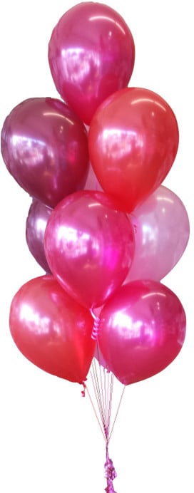 10 Balloon Floor Bunch
(Float Time 3+ Days)