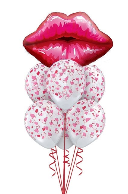 Big Red Kissey Lips Bouquet