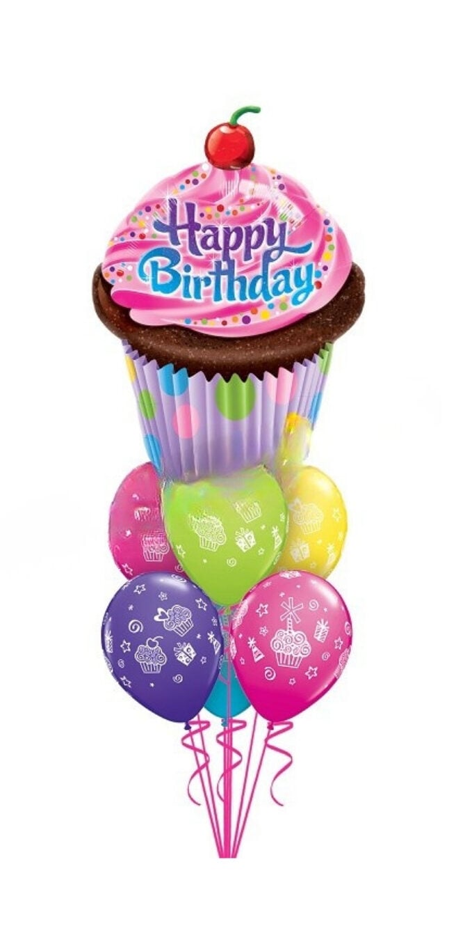 Lots of Cupcakes Happy Birthday Bouquet