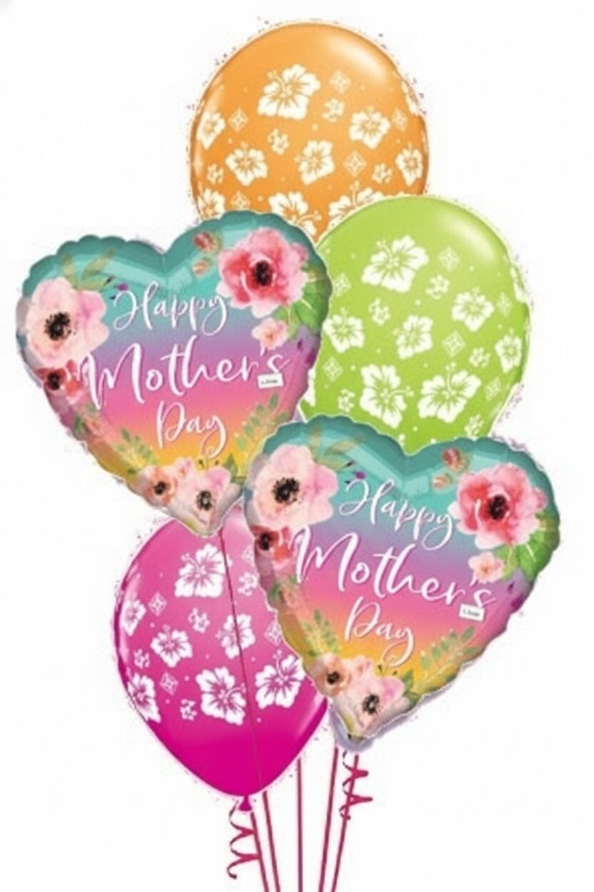 Mothers Day Hibiscus Balloon Bouquet