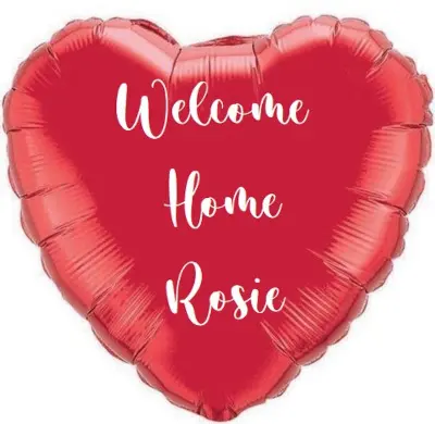 Giant Personalised Heart Foil Balloon