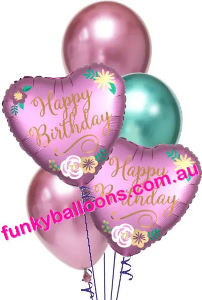 Satin Flowers Birthday Bouquet