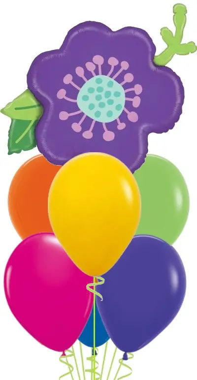 Purple Flower Balloon Bouquet