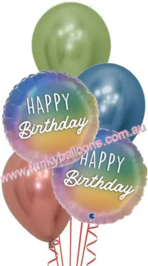 Pastel Rainbow Happy Birthday Bouquet