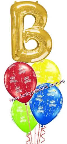 Big Single Letter Birthday (Choose Initial & Colour)