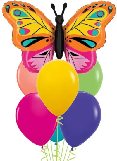 Colourful Butterfly Balloon Bouquet