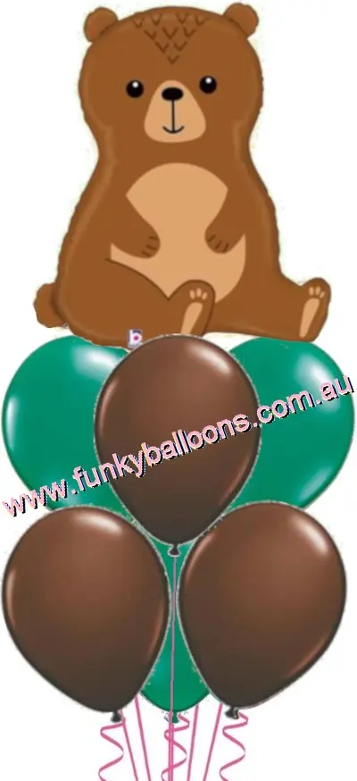 Woodland Bear Balloon Bouquet