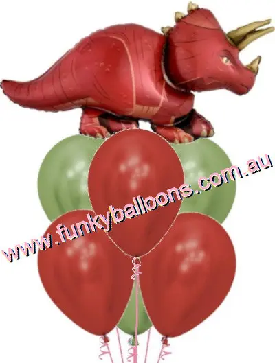 Triceratops Dinosaur Balloon Bouquet