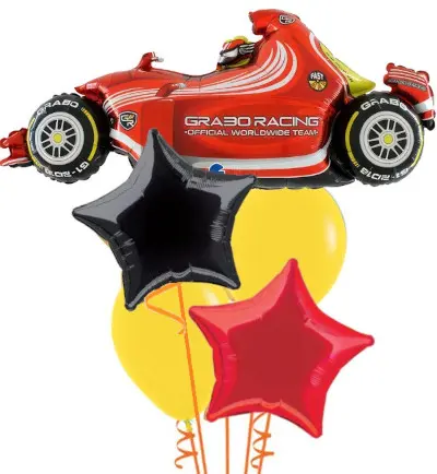 Speedy Race Car + Stars Bouquet