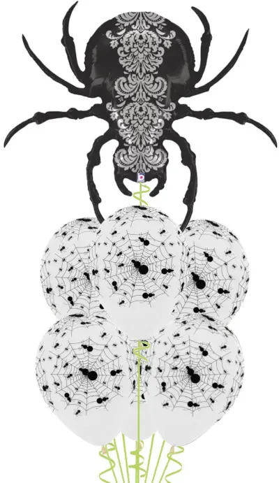 Scary Spider Balloon Bouquet