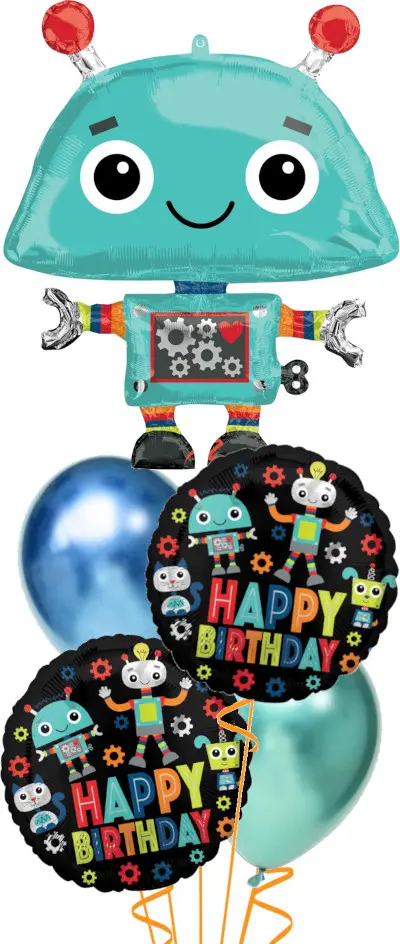 Robot Birthday Bouquet