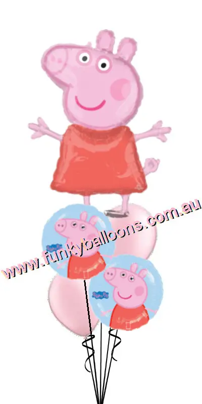 Peppa Pig Balloon Bouquet