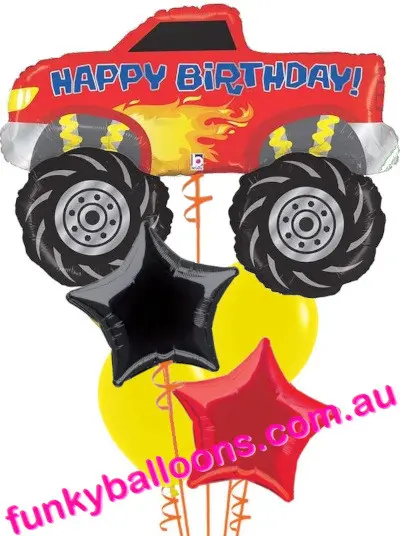 Monster Truck Birthday + Stars Bouquet