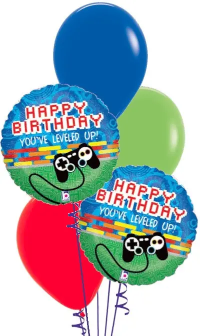 Game Controller Level Up Balloon Bouquet
