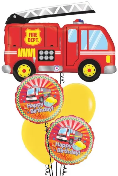 Fire Engine Birthday Bouquet