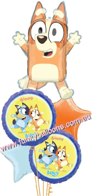 Bingo (Bluey) Stars Balloon Bouquet
