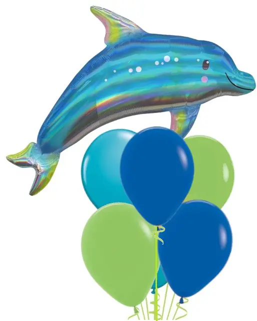 Blue Dolphin Balloon Bouquet