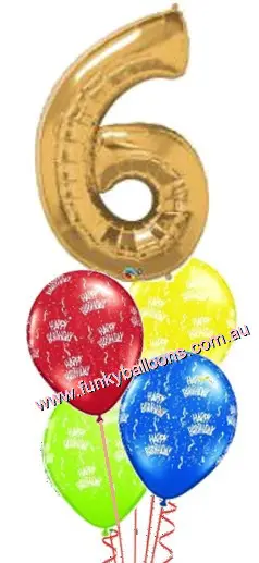 Big Single Number Birthday (Choose Age & Colour)