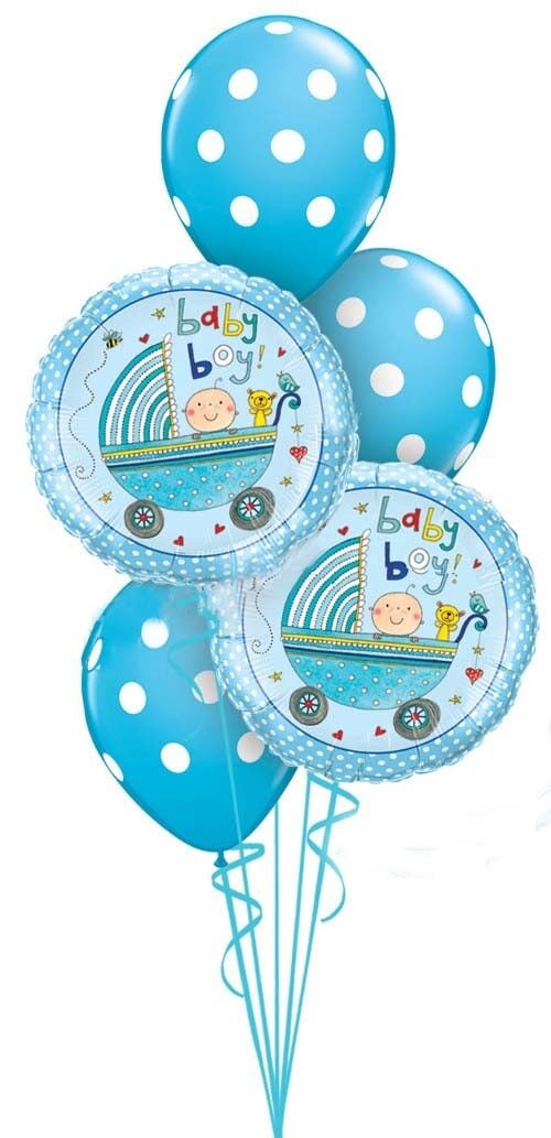 Rachel Ellen Designs Boy Stroller Baby Bouquet