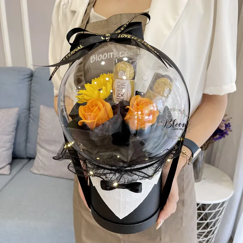 Ferrero Rocher Surprise Balloon Box Arrangement