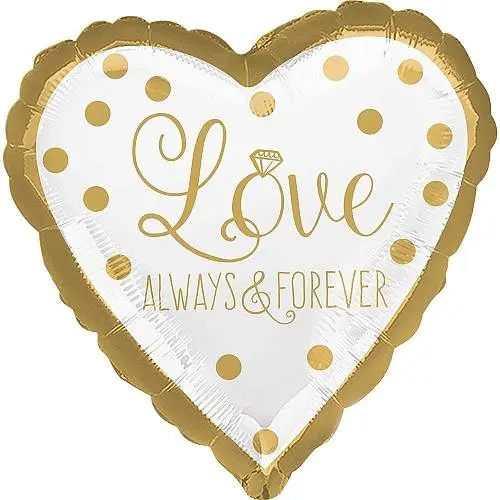 Gold Wedding Foil Balloons