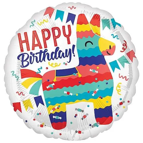 Pinata Party Birthday Foil Balloons