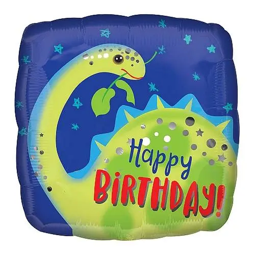 Happy Birthday Brontosaurus Foil Balloons