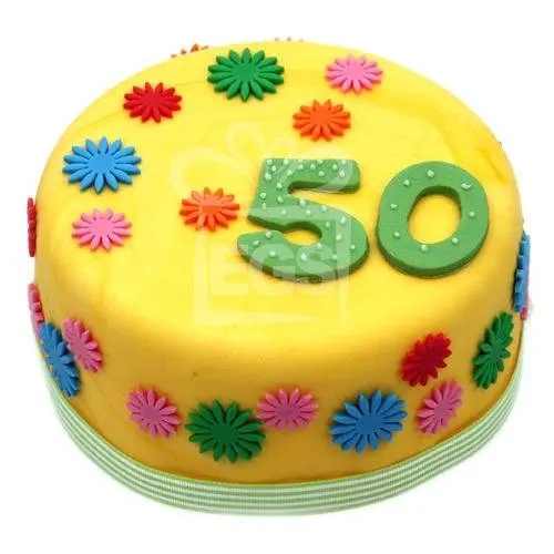 Buttercup Birthday Cake