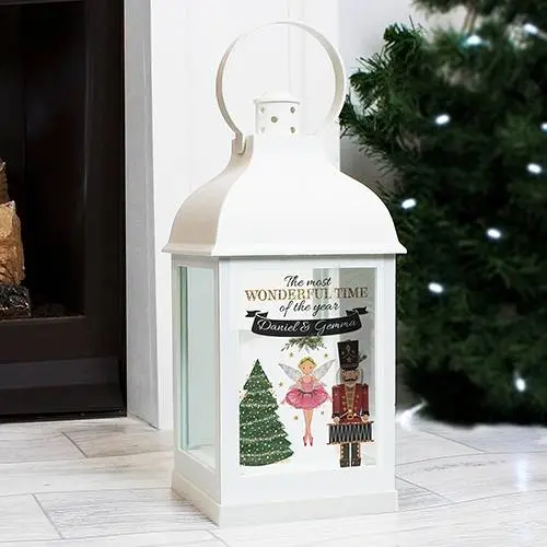 Personalised Nutcracker White Lantern