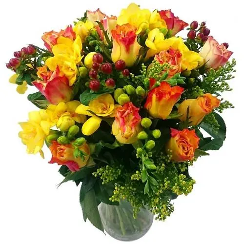 Rose and Freesia