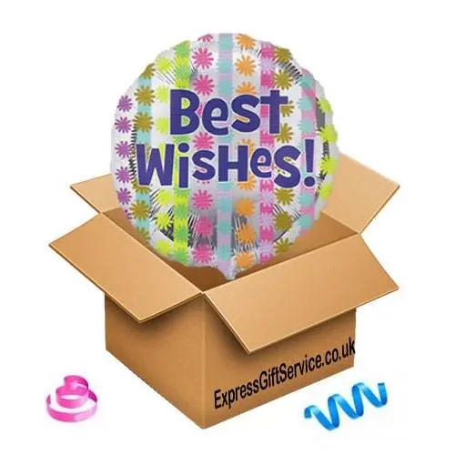 Bright Best Wishes Foil Balloon