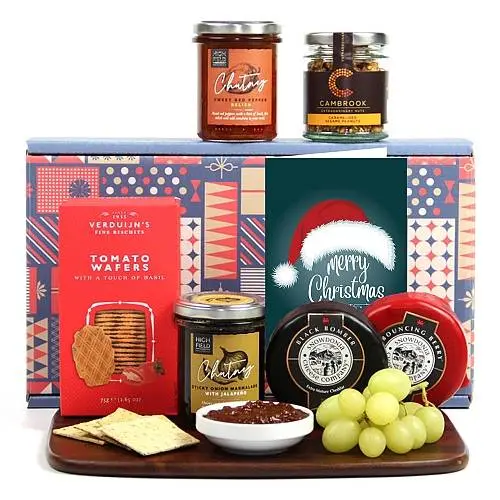 Christmas Cheese Snacker Hamper