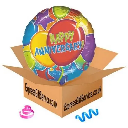 Happy Anniversary Glitter Balloon