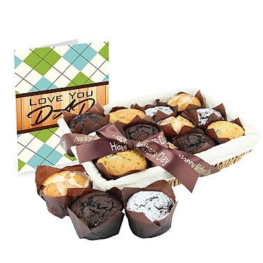 Love You Dad Card and Muffins