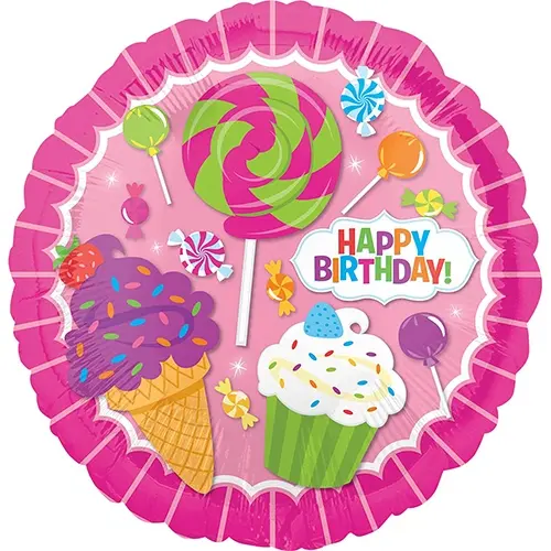 Sweet Shop Birthday Standard Foil Balloon